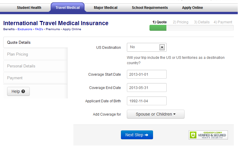 New Atlas International Travel Medical Insurance Online Application