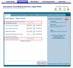 New Atlas International Travel Medical Insurance Online Application